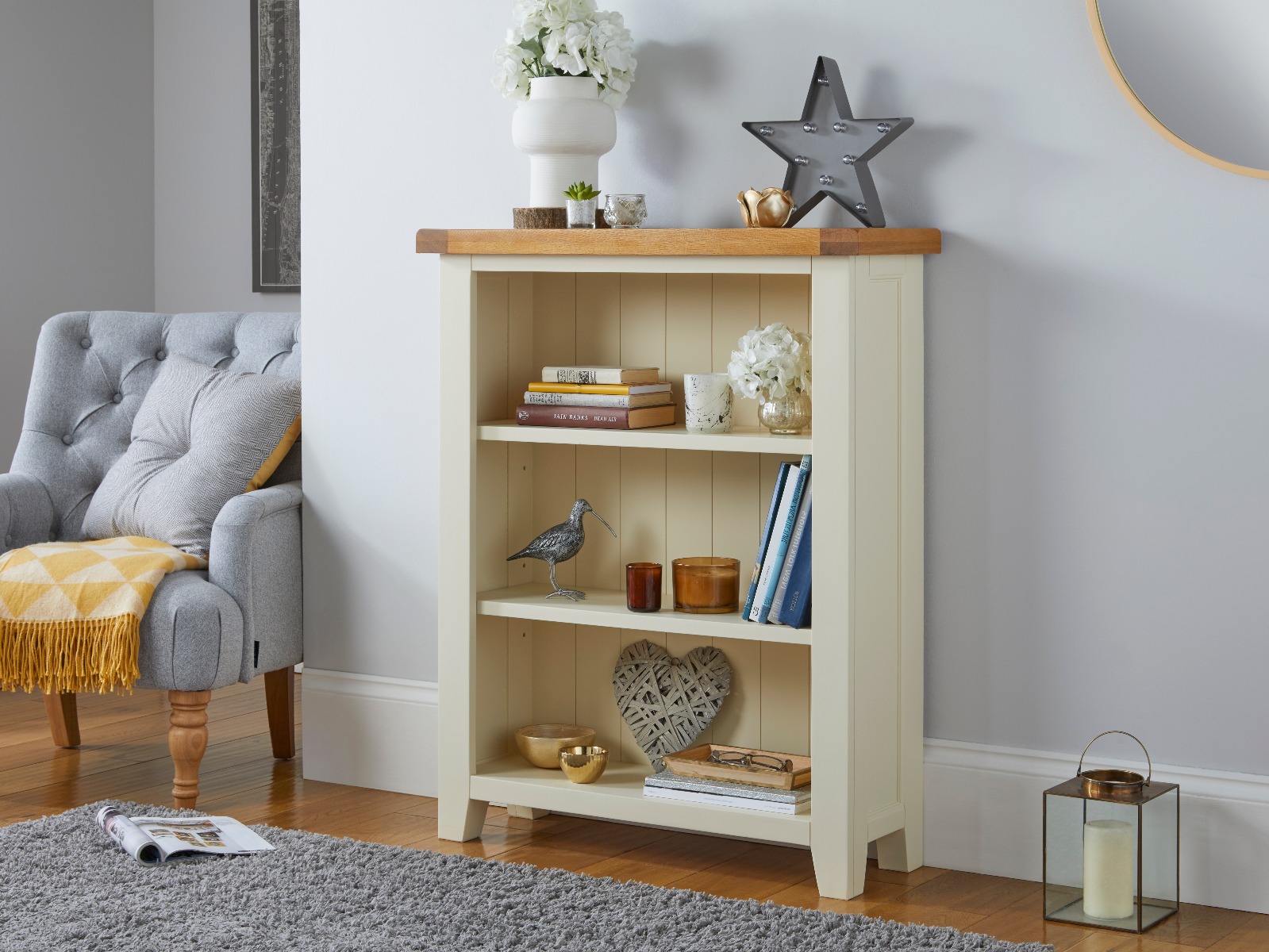 Low small shop bookcase
