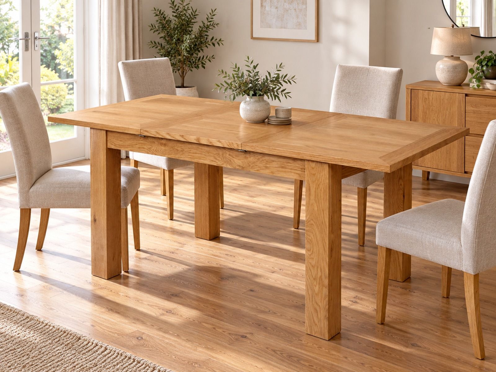 Caravella 120cm to 170cm Butterfly Extending Oak Dining Table - £30 OFF AUTUMN SALE Caravella 120cm to 170cm Butterfly Extending Oak Dining Table - £30 OFF AUTUMN SALE
