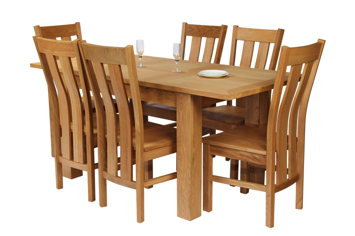 Caravella 170cm Extending Oak Table 6 Churchill Timber Seat Oak Chair Set Caravella 170cm Extending Oak Table 6 Churchill Timber Seat Oak Chair Set