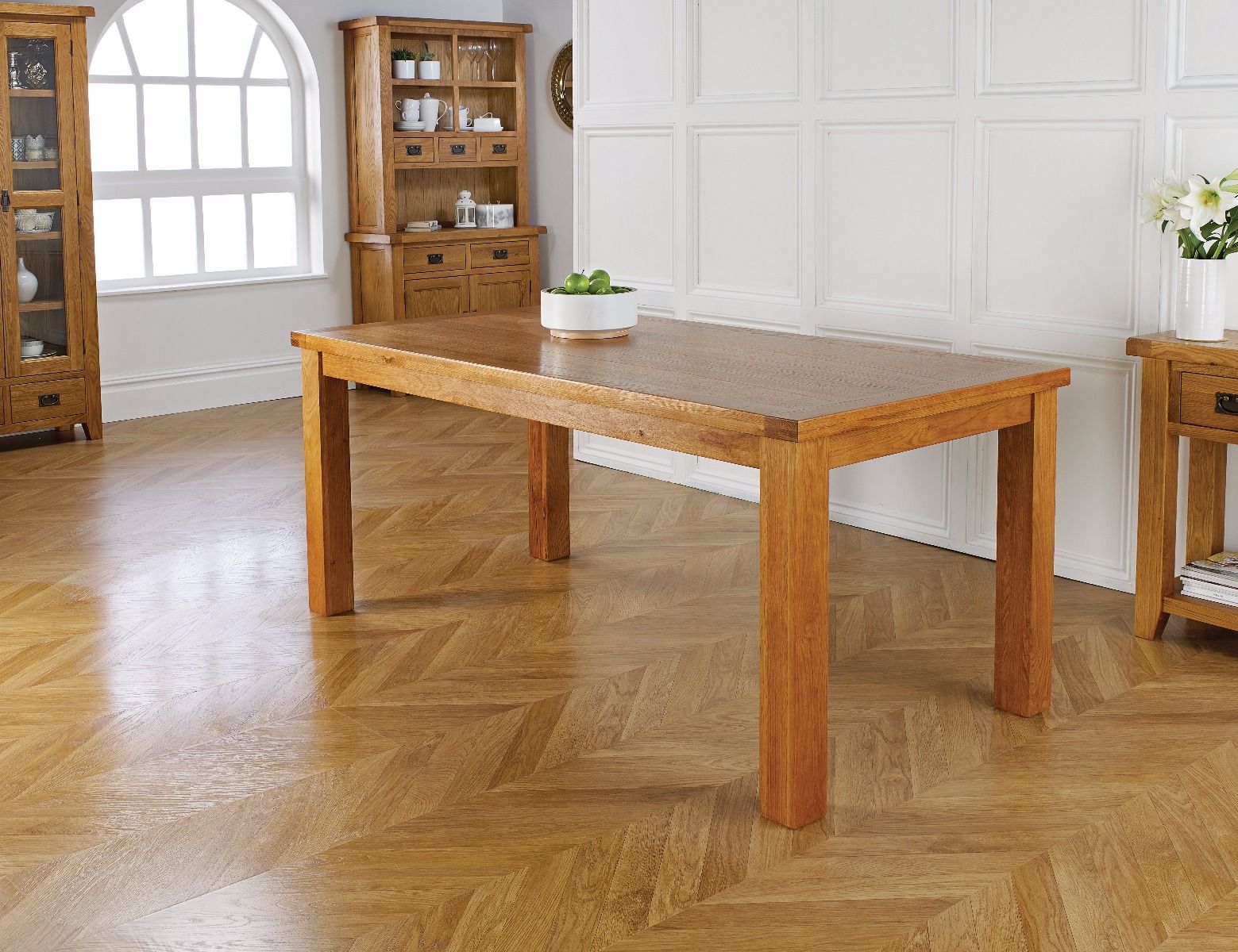 Country Oak 180cm Dining Table - SUMMER SALE Country Oak 180cm Dining Table - SUMMER SALE