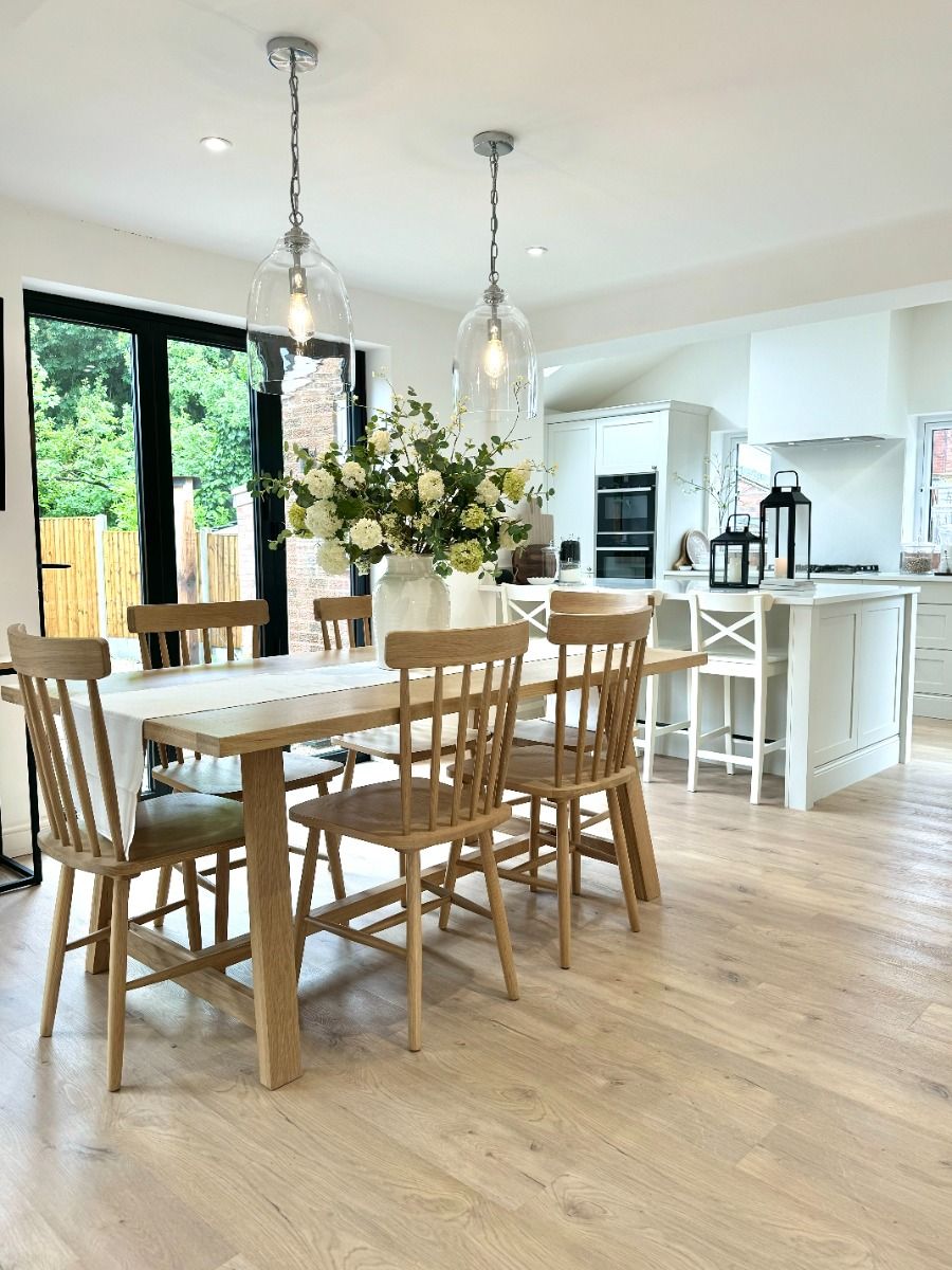 Doveridge Whitewash Limed Oak Spindleback Dining Chair