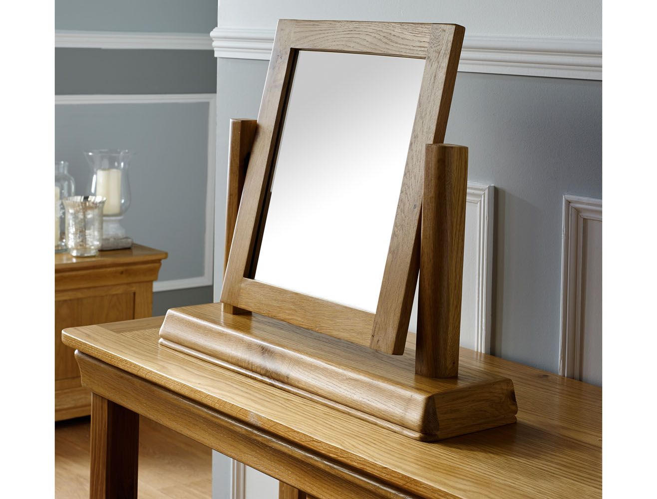Farmhouse Country Oak Dressing Table Mirror - SUMMER MEGA DEAL Farmhouse Country Oak Dressing Table Mirror - SUMMER MEGA DEAL