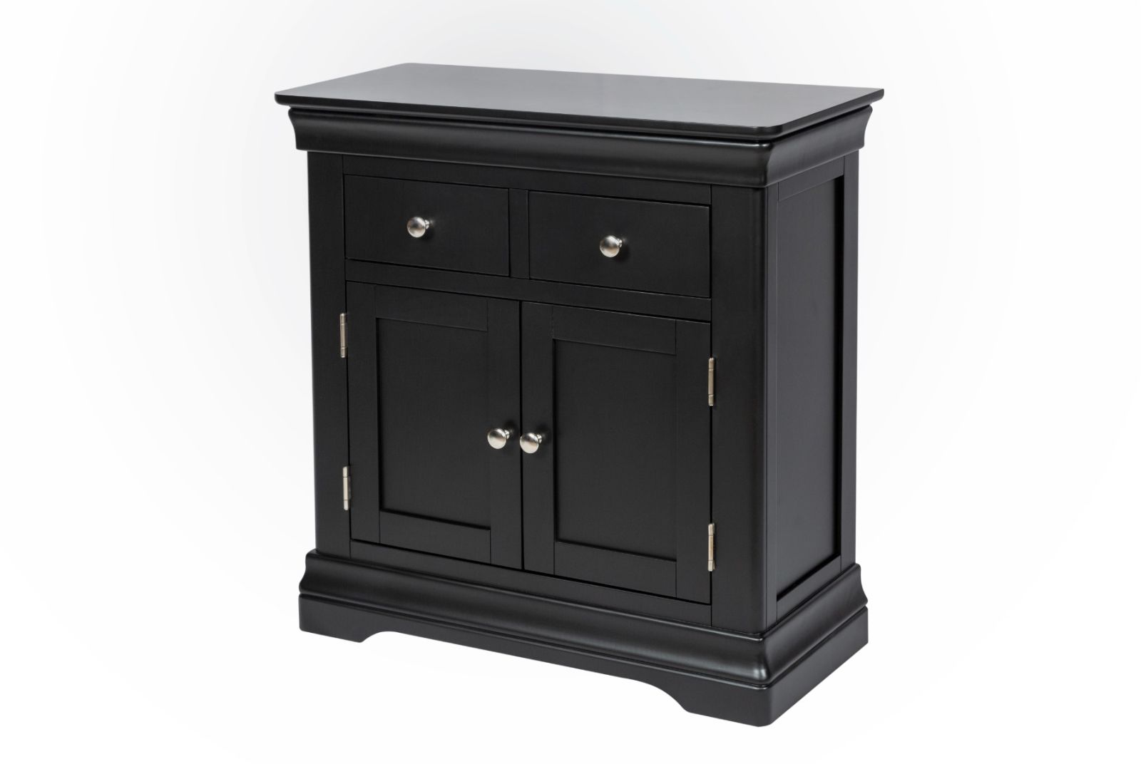 Toulouse 80cm Black Painted Small Assembled Sideboard - £40 OFF SUMMER SALE Toulouse 80cm Black Painted Small Assembled Sideboard - £40 OFF SUMMER SALE