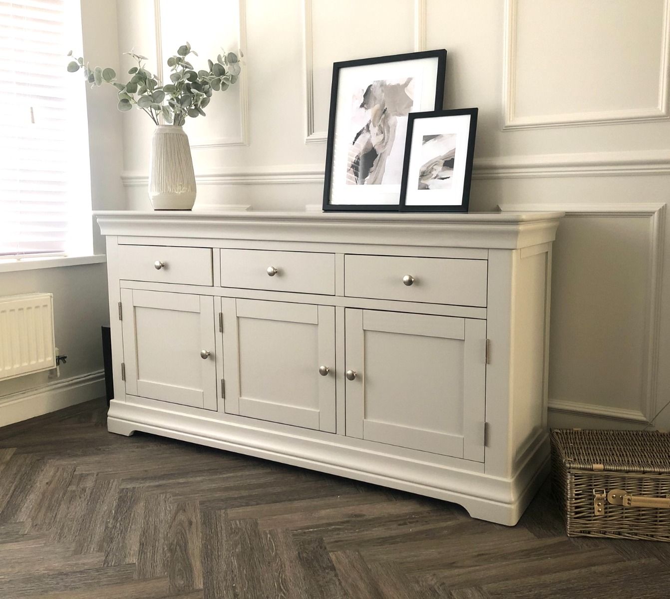 Toulouse Grey Painted 160cm Large Assembled Sideboard - 20% Off Discount Code FLASH Toulouse Grey Painted 160cm Large Assembled Sideboard - 20% Off Discount Code FLASH