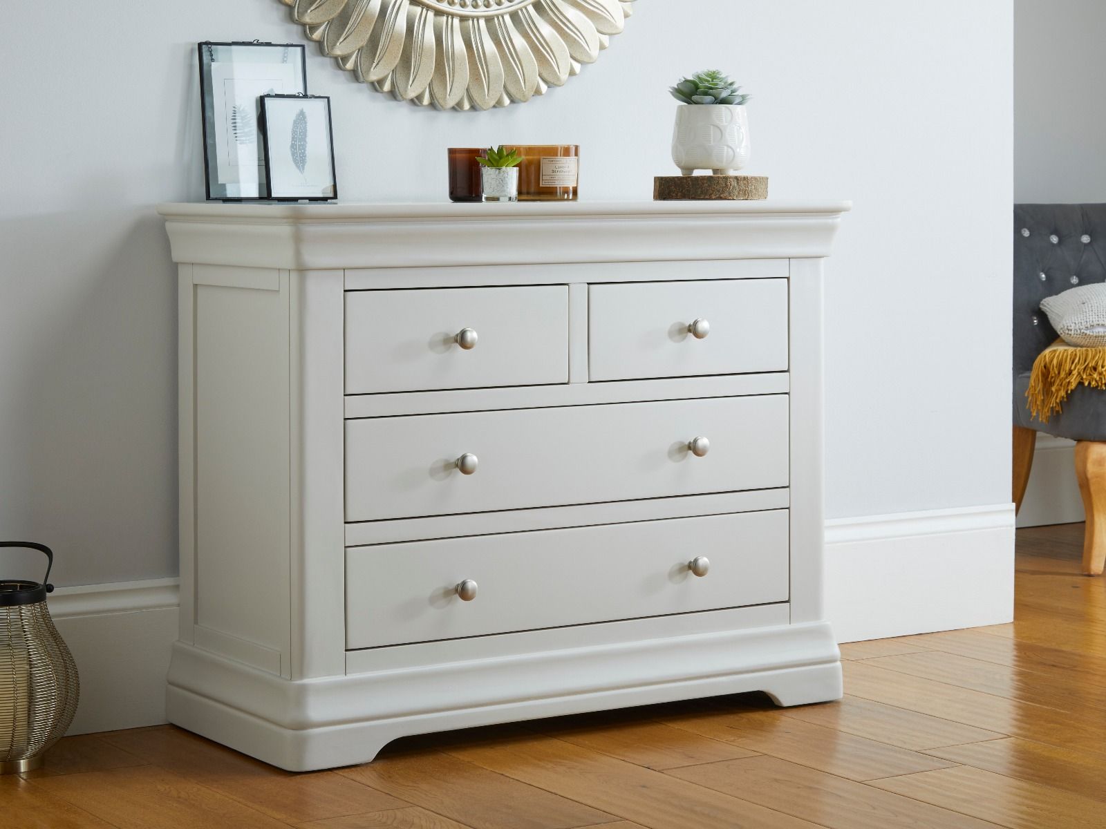 Toulouse Grey Painted 2 Over 2 Chest of Drawers - 20% Off Discount Code FLASH Toulouse Grey Painted 2 Over 2 Chest of Drawers - 20% Off Discount Code FLASH