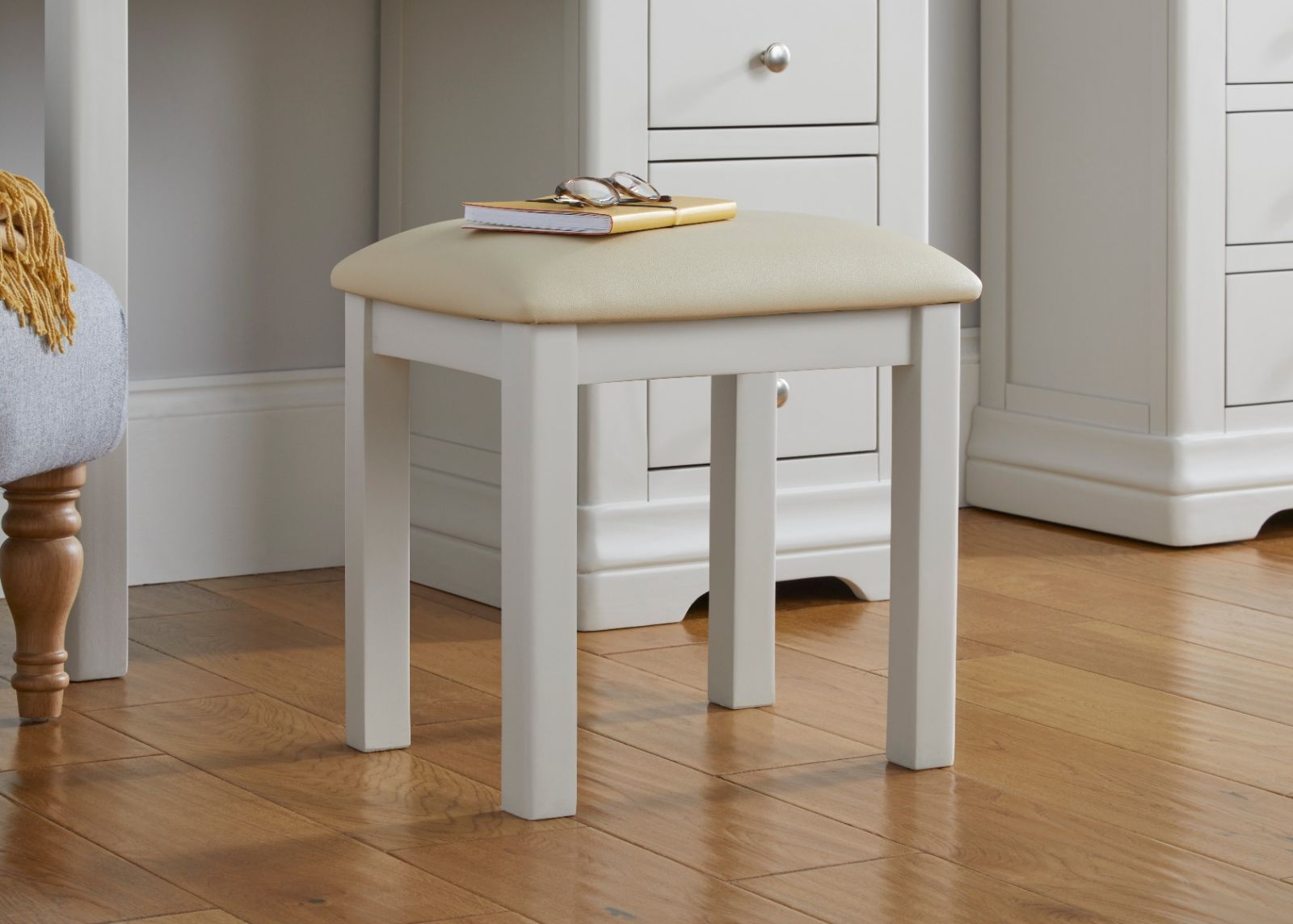 Toulouse Grey Painted Dressing Table Stool - SUMMER MEGA DEAL Toulouse Grey Painted Dressing Table Stool - SUMMER MEGA DEAL