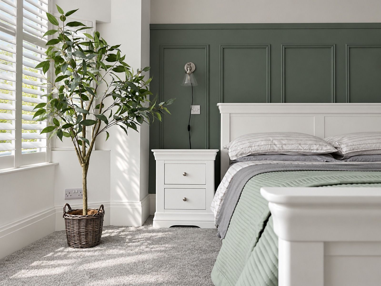 Toulouse White Painted 2 Drawer Large Assembled Bedside Table - 30% Off Discount Code 30OFF Toulouse White Painted 2 Drawer Large Assembled Bedside Table - 30% Off Discount Code 30OFF