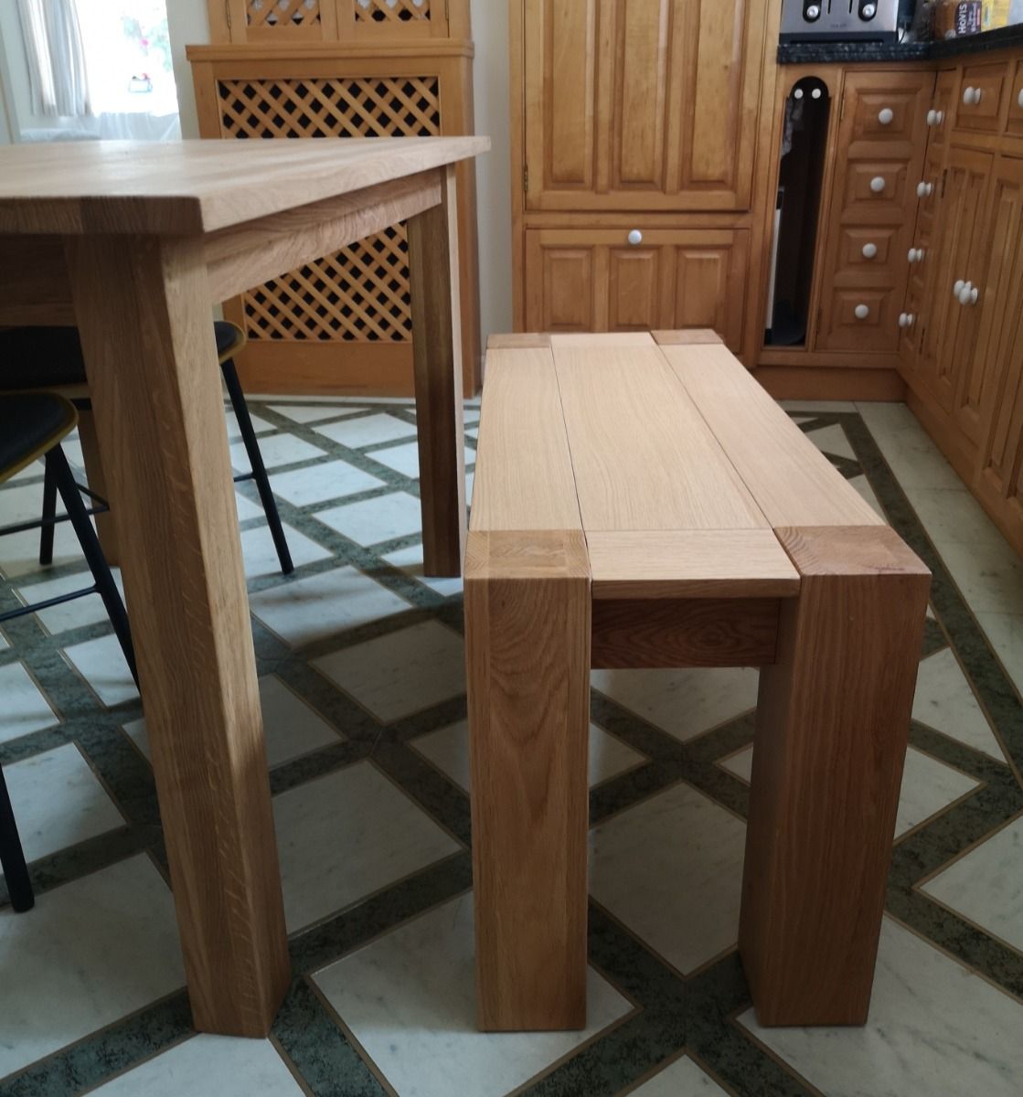 Cambridge 95cm Oak Dining Bench - Spring sale