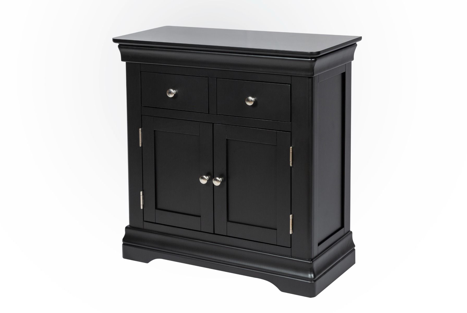 Toulouse 80cm Black Painted Small Sideboard - Spring sale