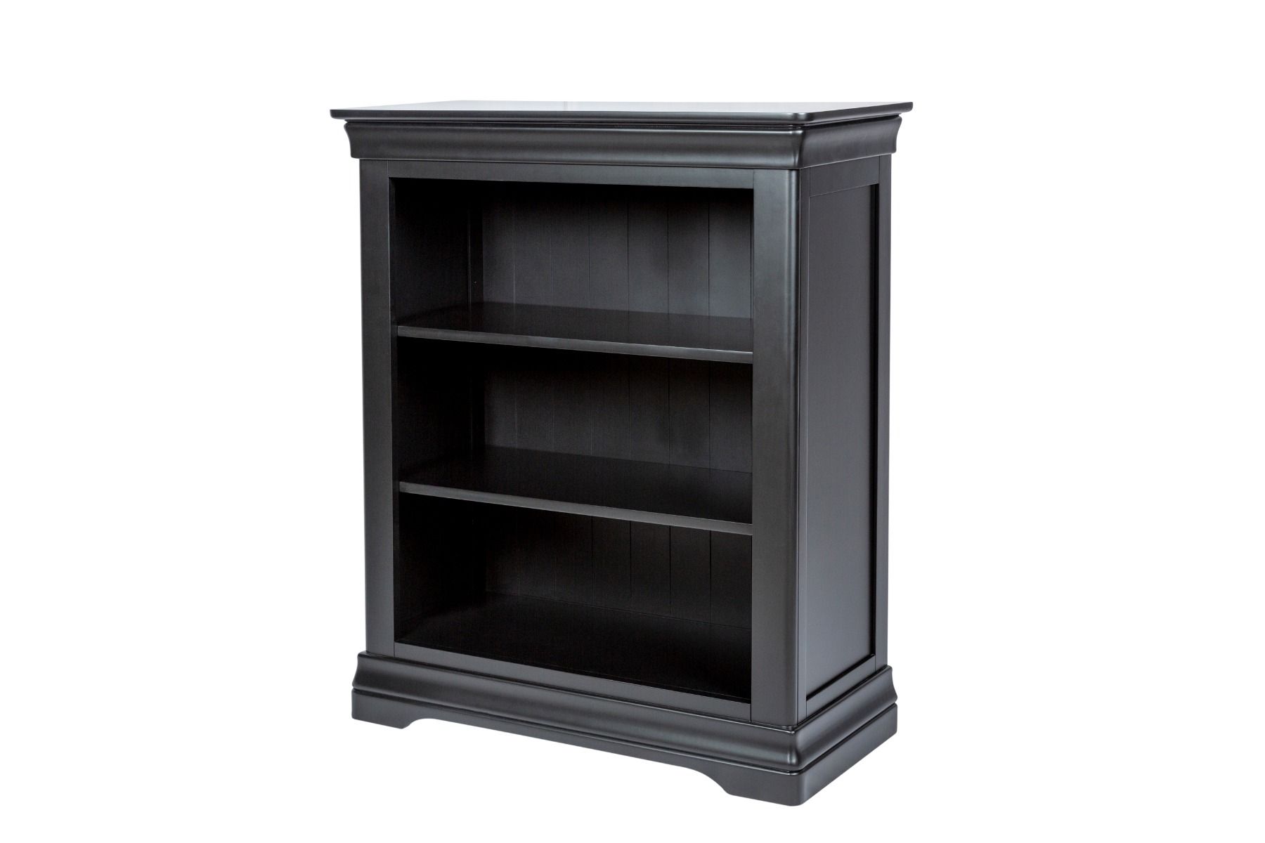 Toulouse Black Painted Low Small Bookcase - Spring sale