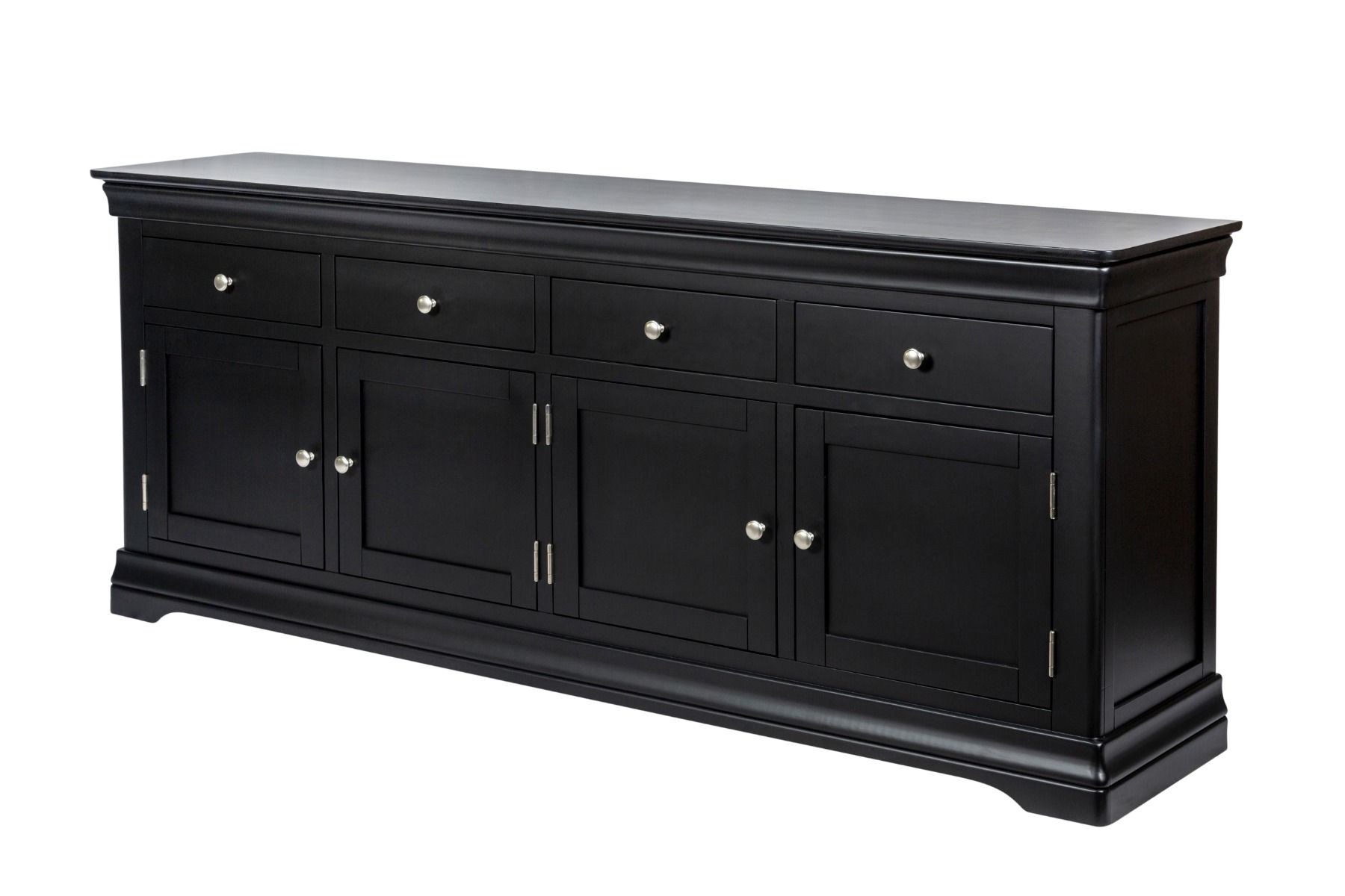Toulouse Large 200cm Black Painted Sideboard - Spring sale