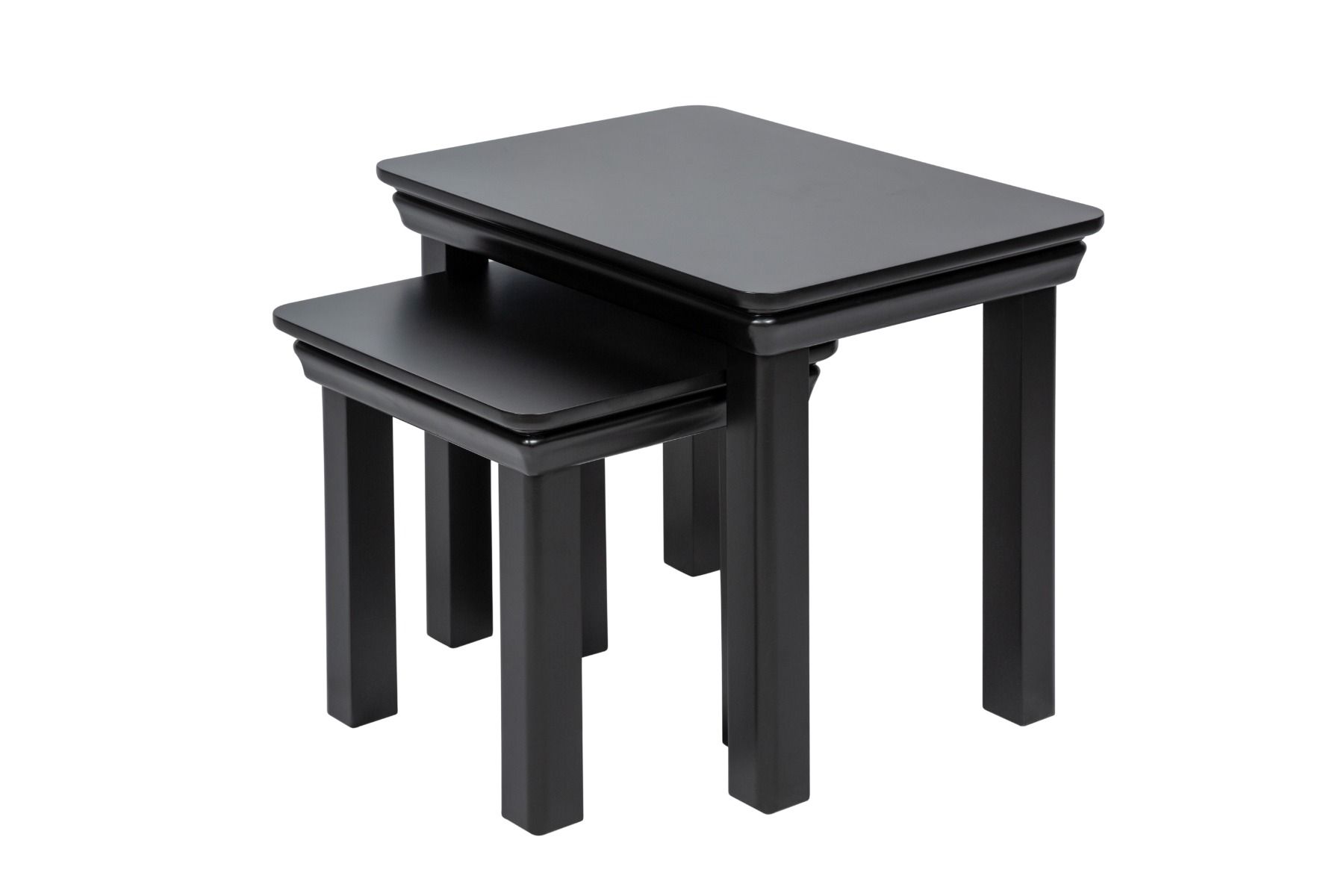 Toulouse Black Painted Nest Of Two Tables - Spring sale