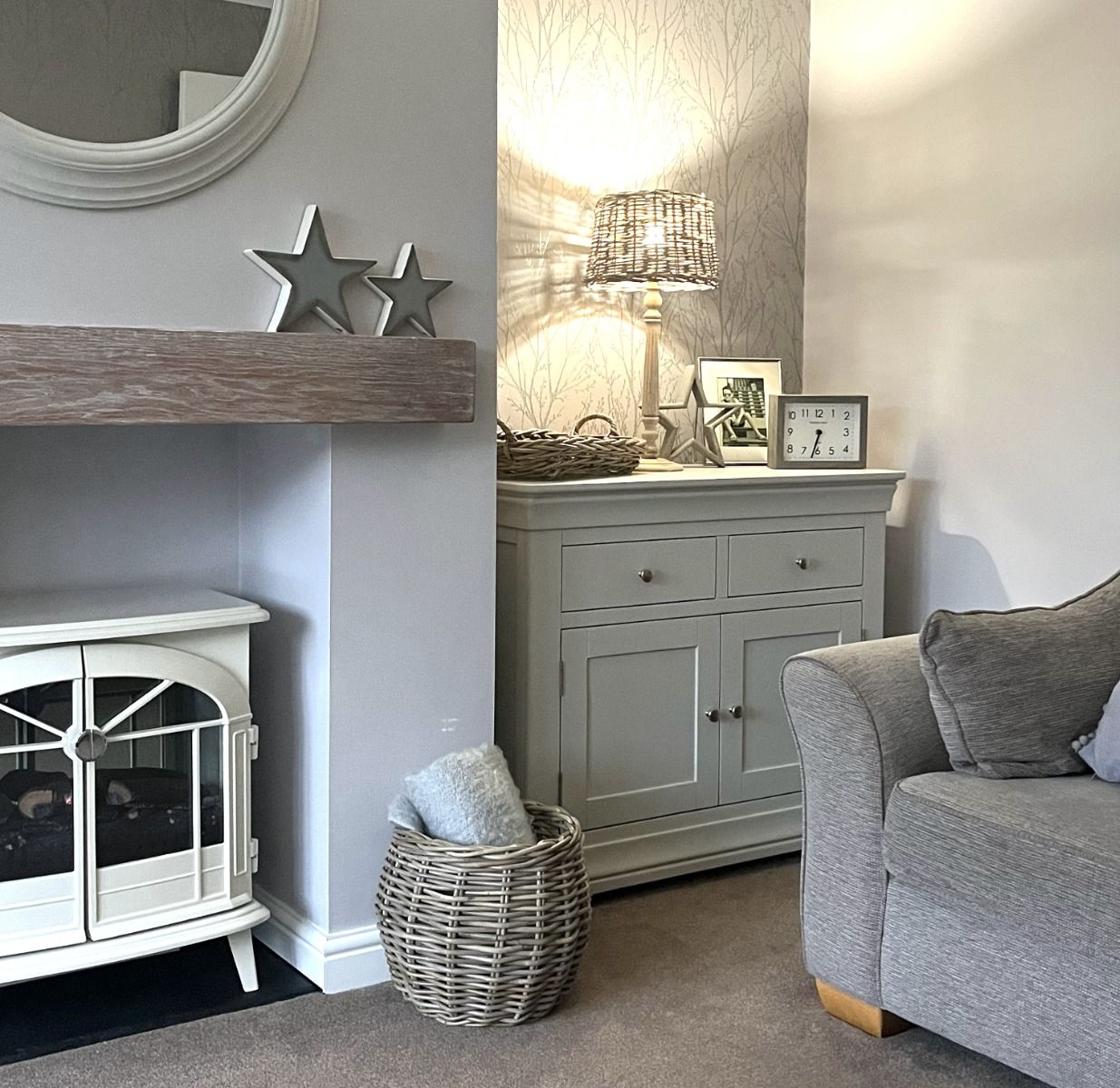 Toulouse Grey Painted 100cm Sideboard with Drawers - Spring sale