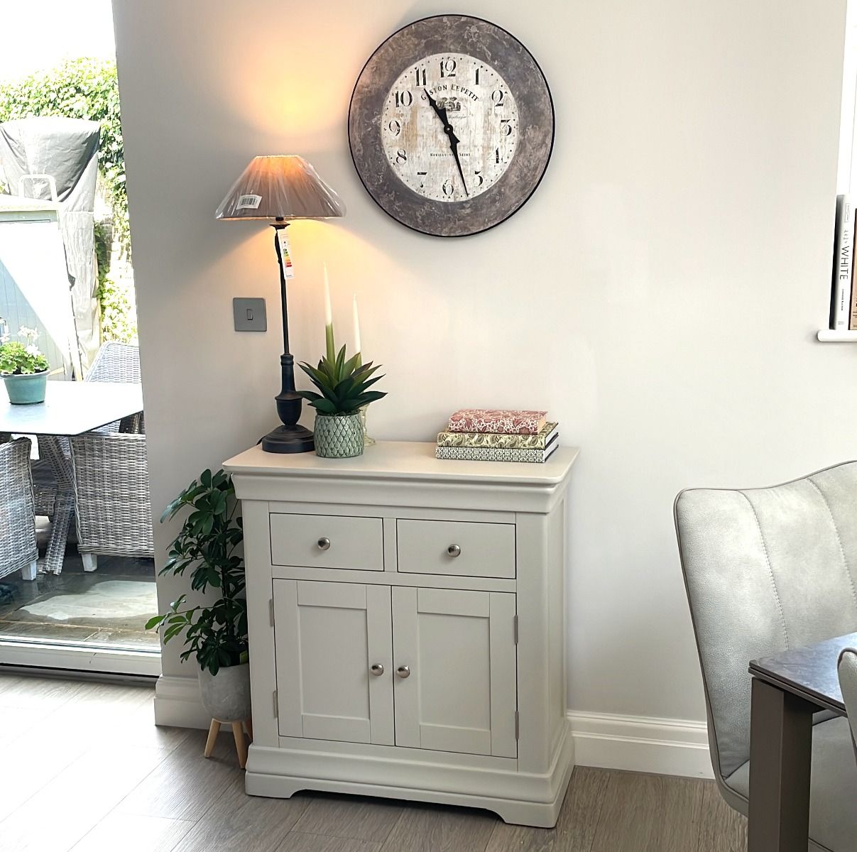 Toulouse Grey Painted Small 80cm Sideboard - Spring sale