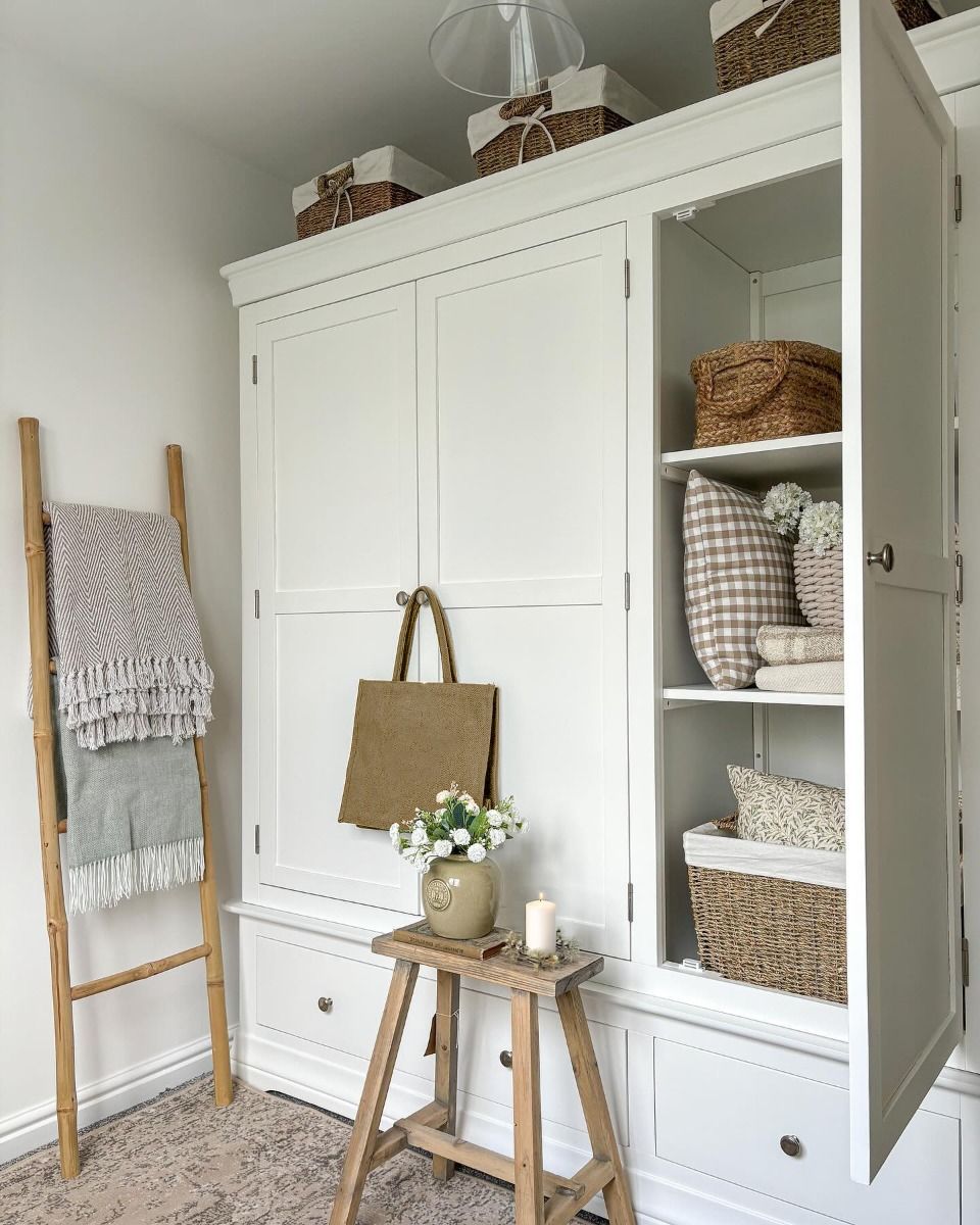 Toulouse White Painted Triple Wardrobe with Drawer - Spring sale