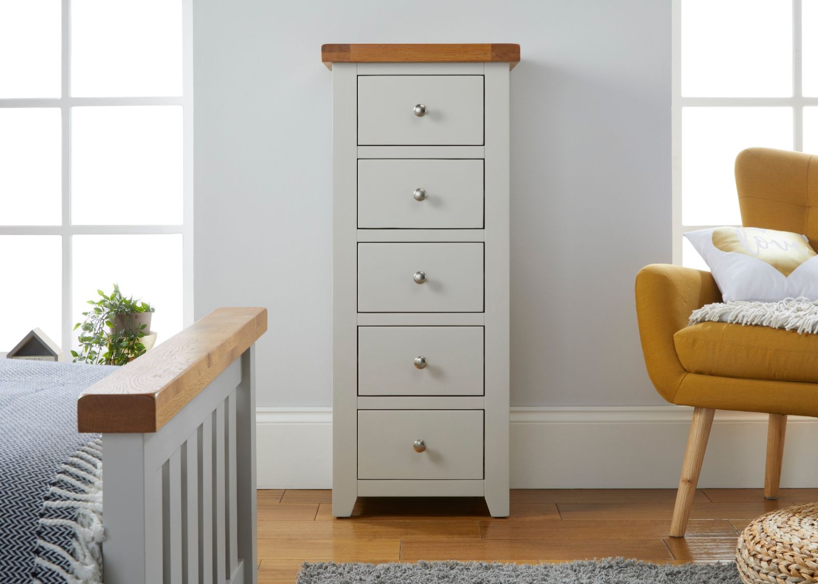Grey on sale oak tallboy
