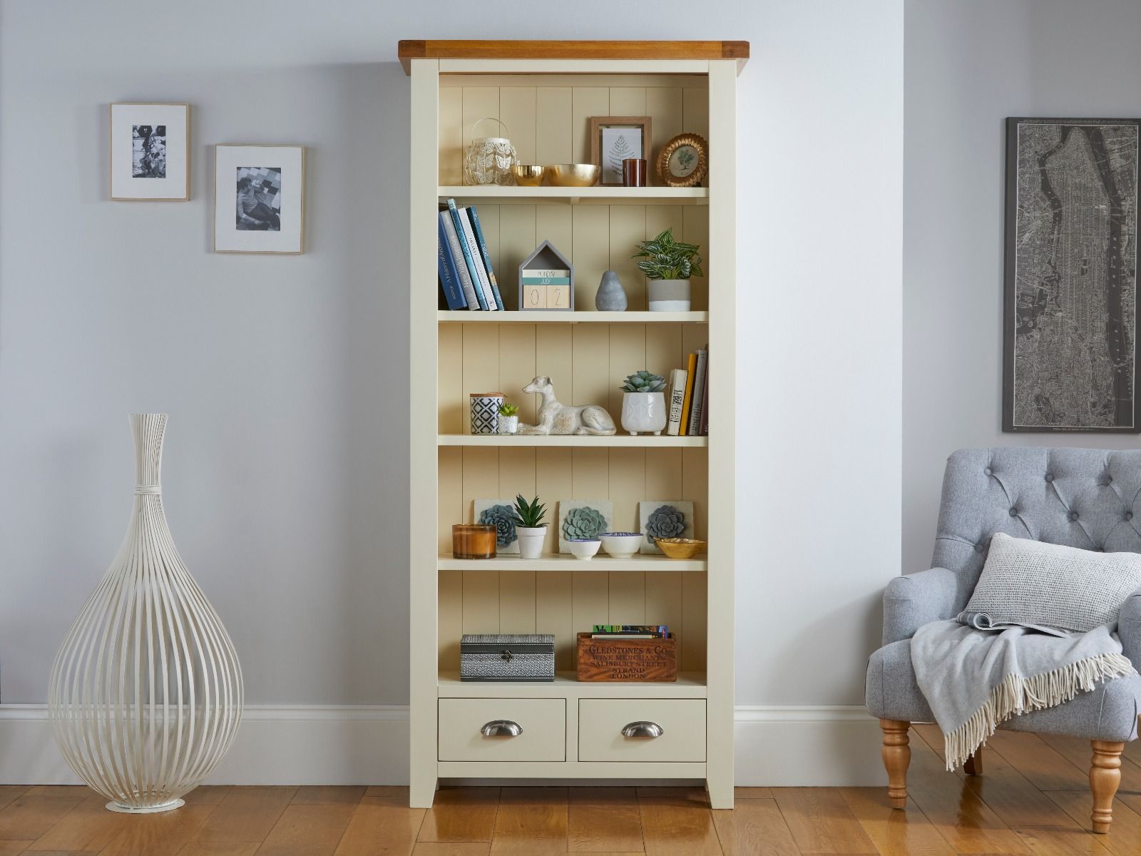 Cream bookshelf discount