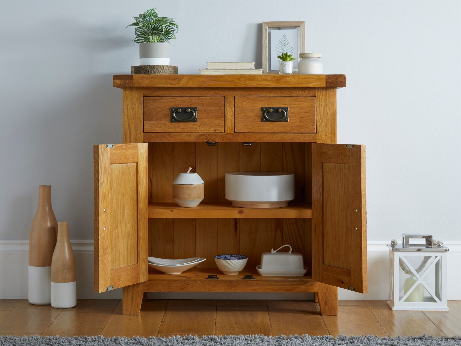 Oak sideboard best sale 80cm wide