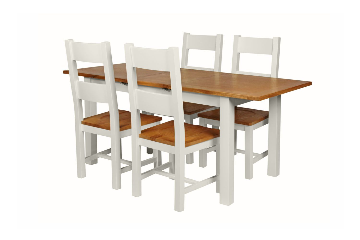 Grey painted sales table and chairs