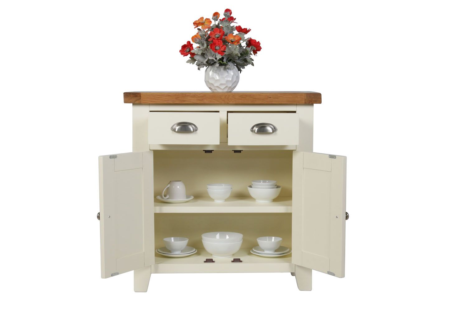 Cream shop small sideboard