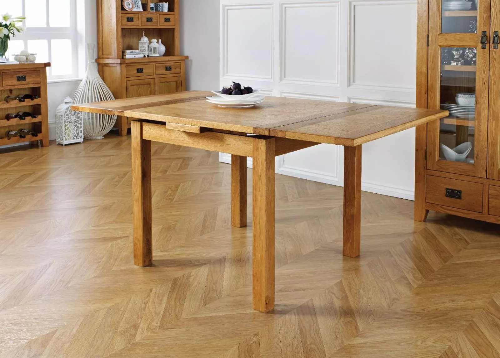 Extending Oak Dining Table 90cm 160cm Free Delivery Top Furniture
