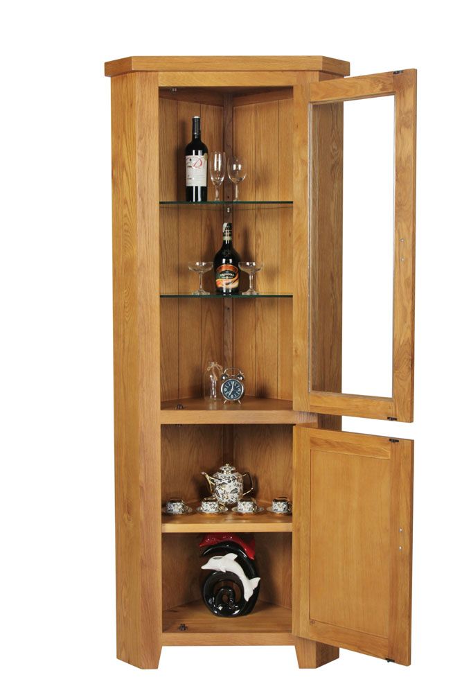 Oak display cabinets shop for sale