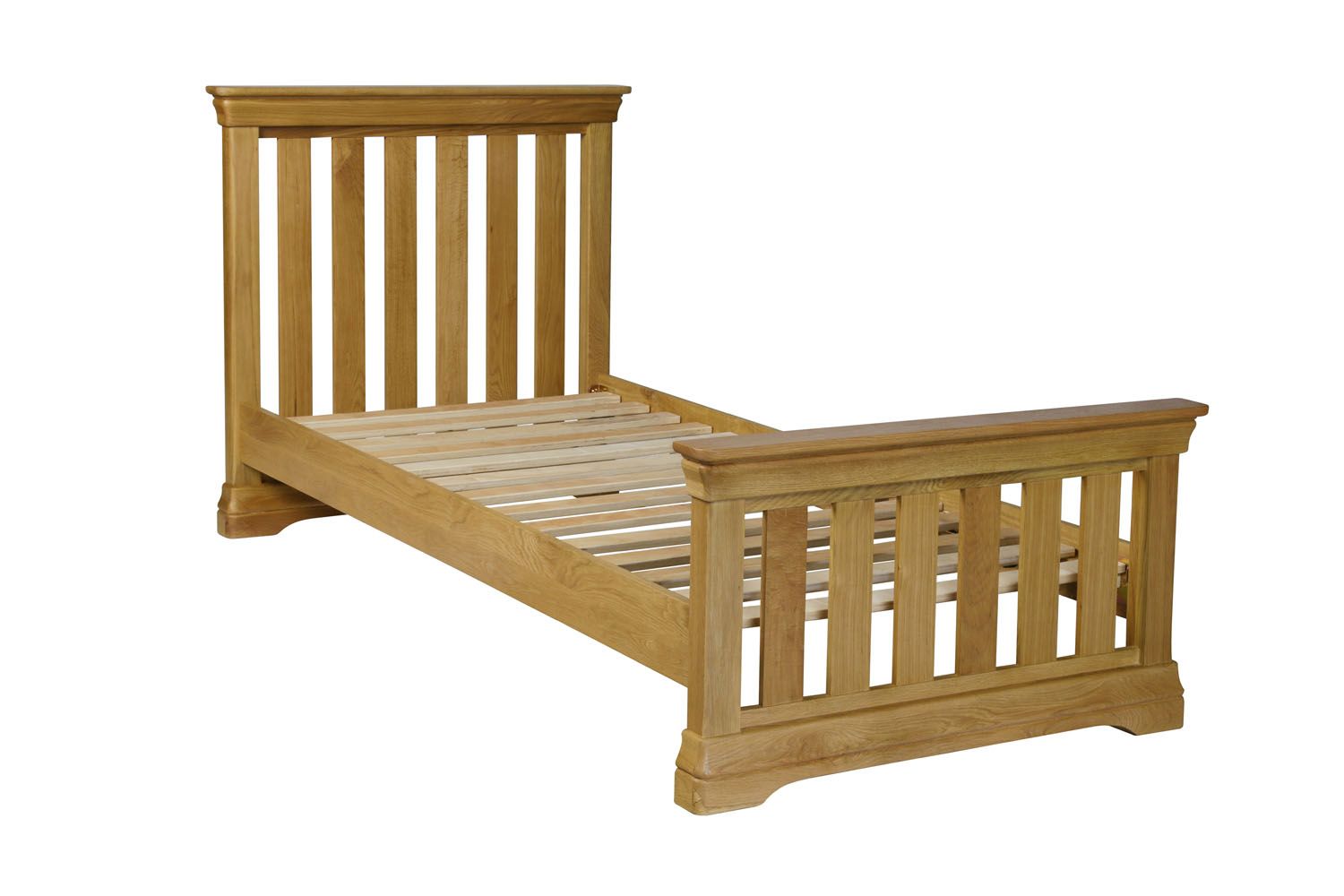 Farmhouse Country Oak 3 Foot Single Bed Slatted Design 10 OFF WINTER SALE