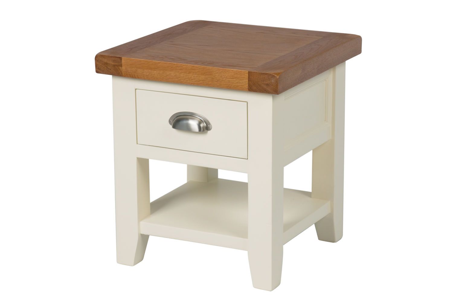 Cream and discount oak lamp table