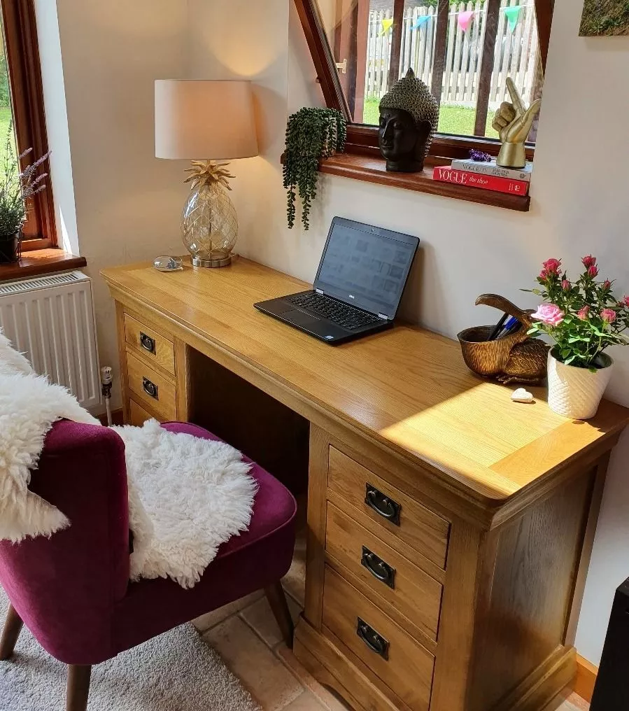 Oak furniture land computer desk sales
