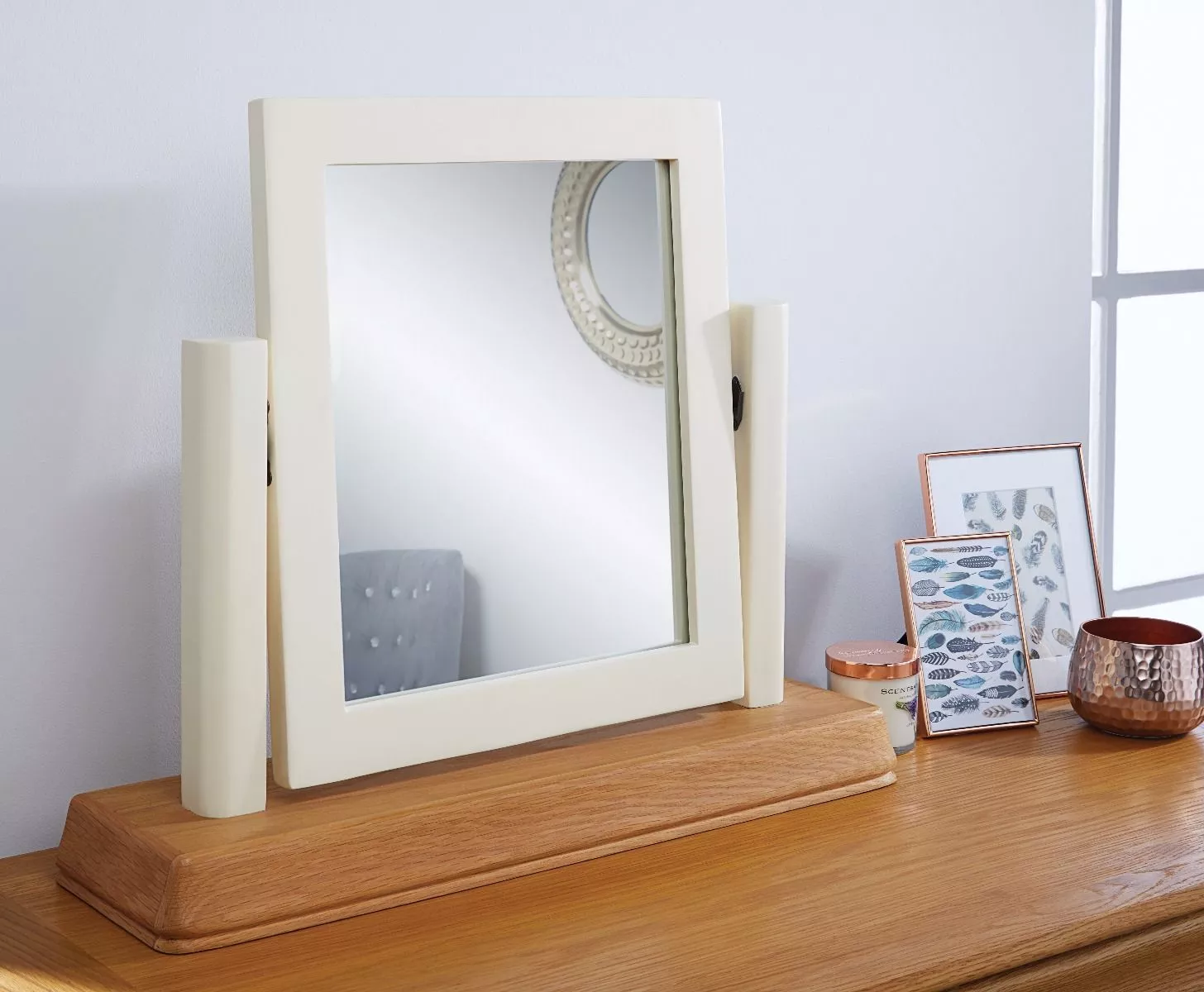 Oak table mirror discount