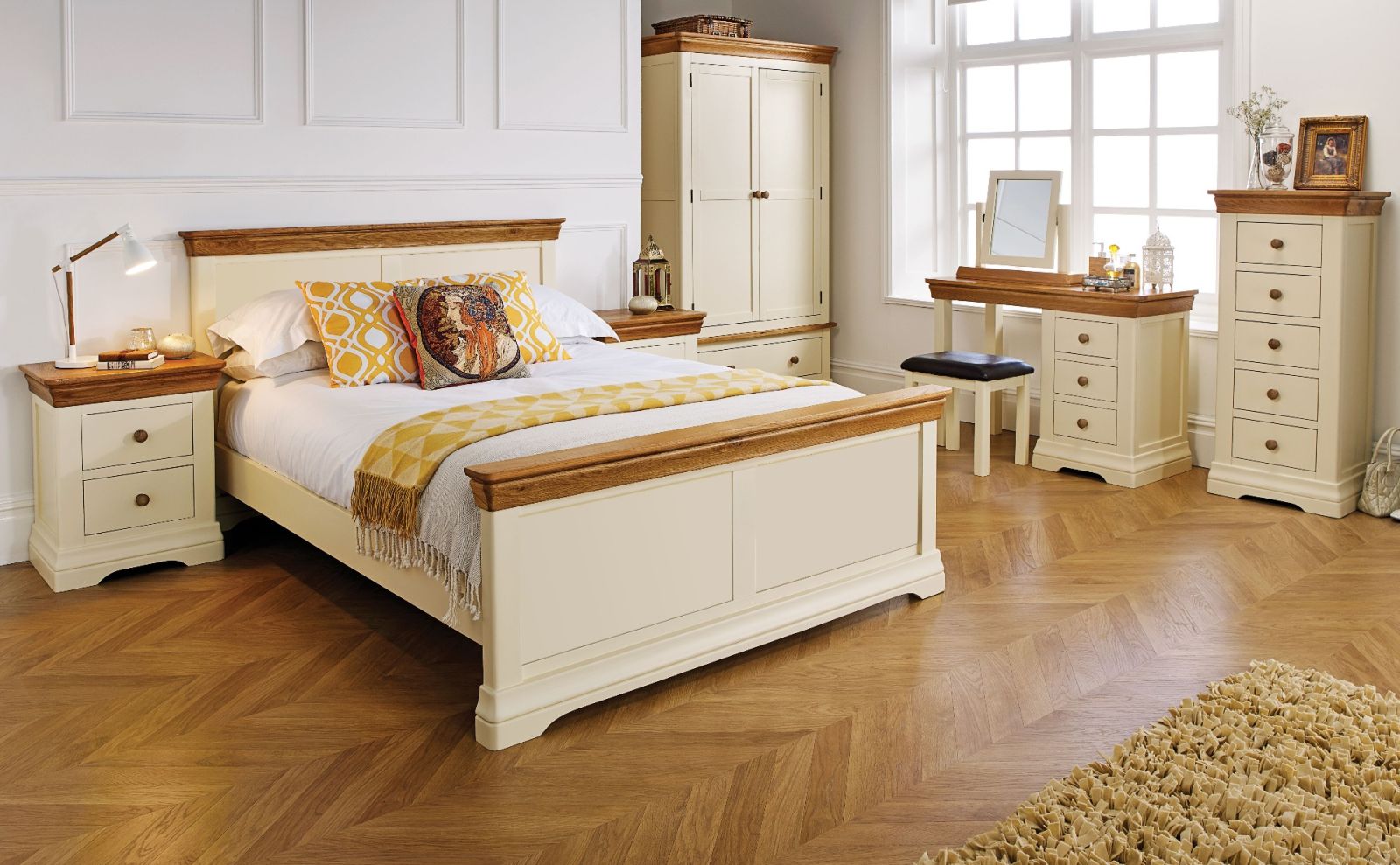 Cream Painted 3 Single Childrens Oak Bed Free Delivery Top Furniture