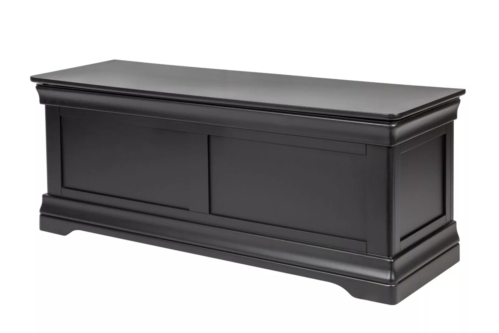 Toulouse Black Painted Large Blanket Box Storage Ottoman Free Delivery Top Furniture