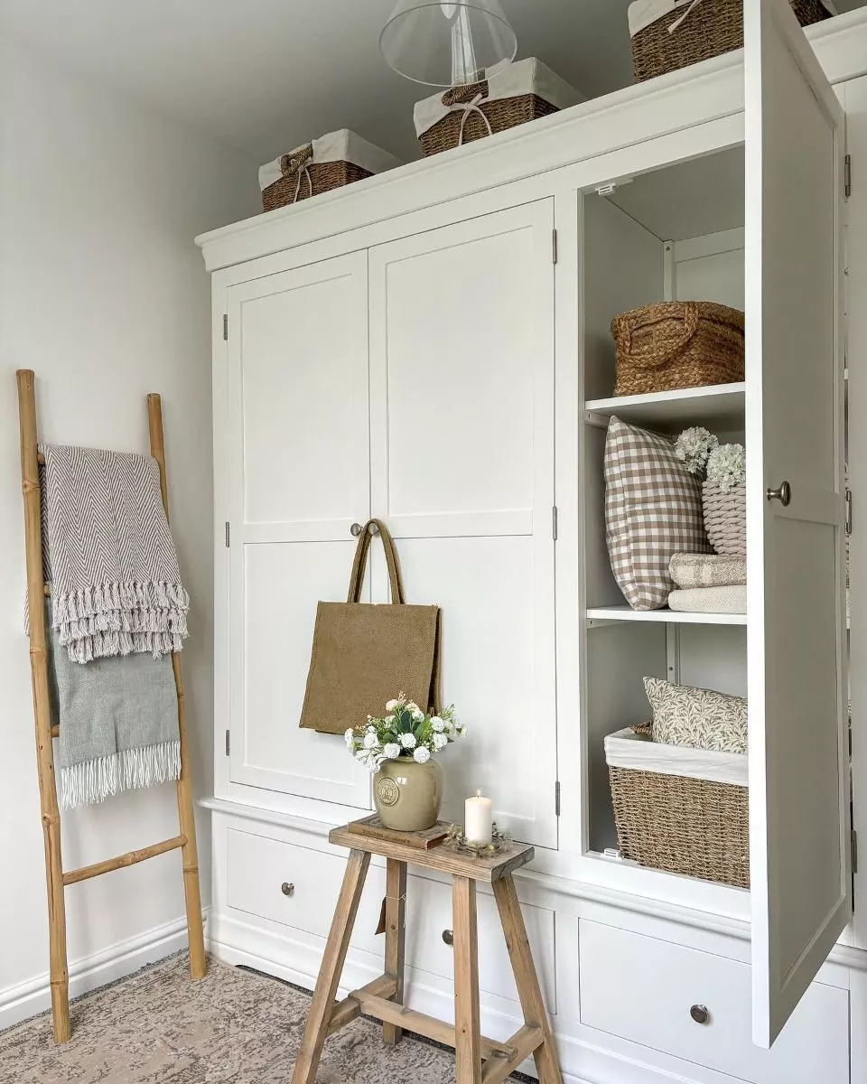 Toulouse White Painted Triple Wardrobe with Drawer Free Delivery Top Furniture