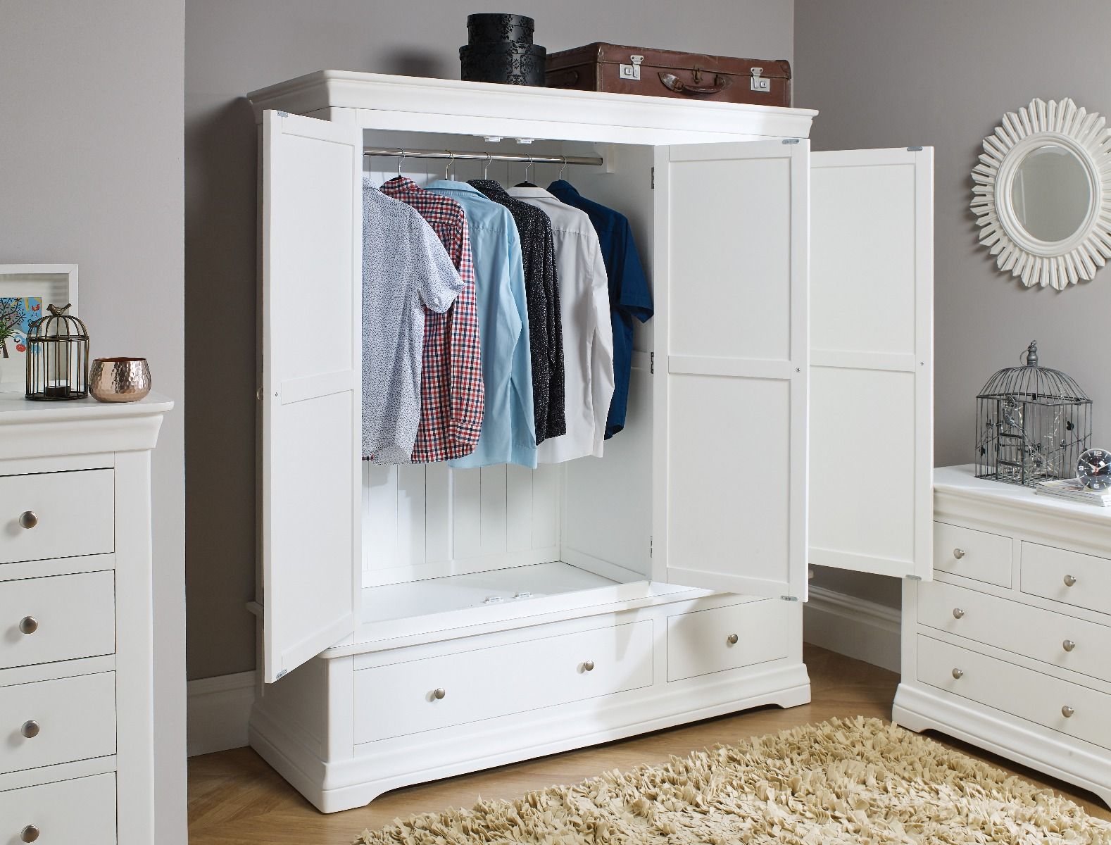 Toulouse wardrobe white deals