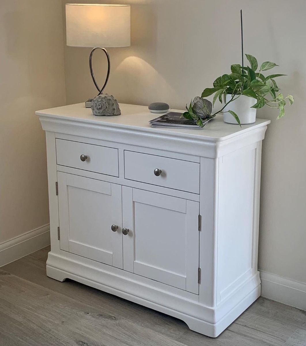 100cm shop sideboard white