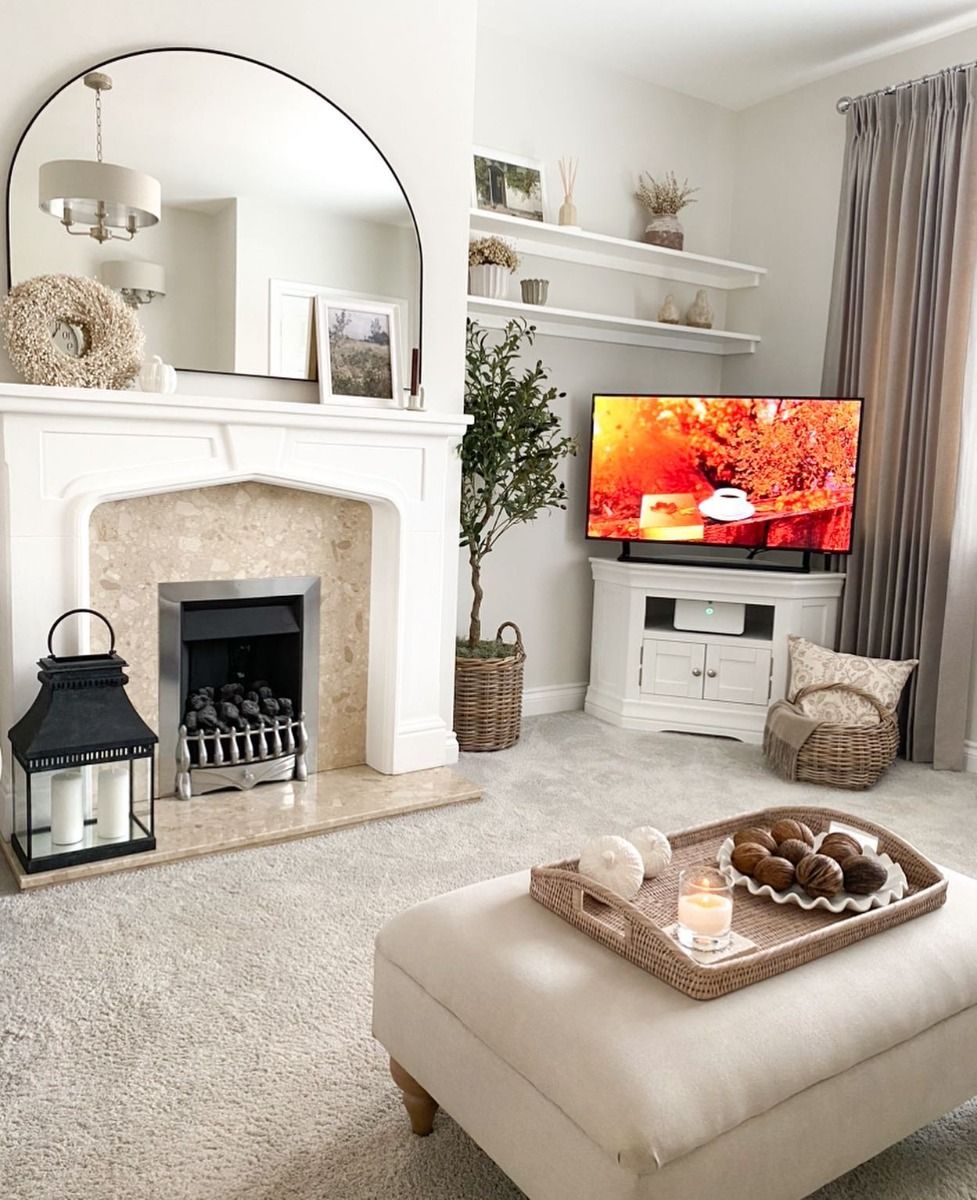 Toulouse White Painted Corner TV Unit 2 Doors Fully Assembled