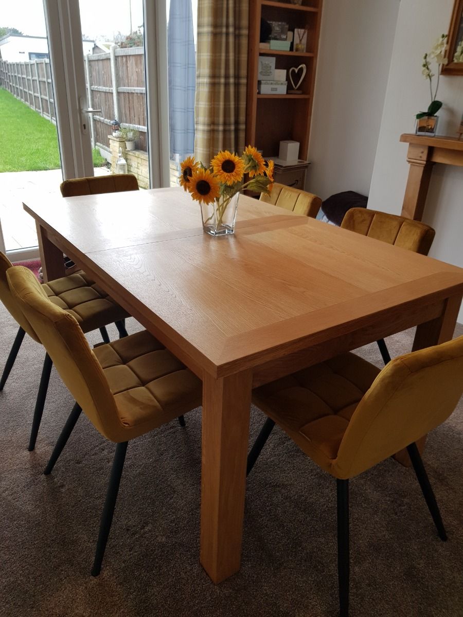 Lichfield 240cm Double Extending Oak Dining Table BLACK FRIDAY SALE