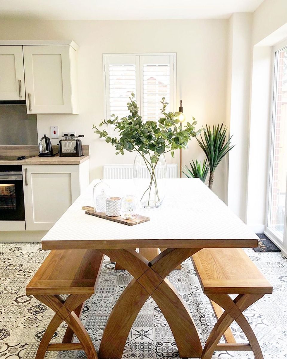 Farmhouse table with online bench for sale