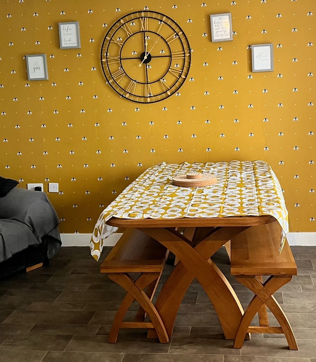 180cm Country Oak Cross Leg Dining Table Oval Corners - SPRING SALE