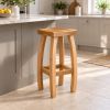 Bali Solid Oak Kitchen Stool Fully Assembled - £20 OFF FLASH SALE - 2