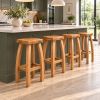 Bali Solid Oak Kitchen Stool Fully Assembled - £20 OFF FLASH SALE - 4