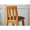 Billy Tall Oak Bar Stool with Brown Leather - £30 OFF FLASH SALE - 4