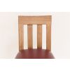 Billy Solid Oak Tall Kitchen Stool with Red Leather Pad - £30 OFF FLASH SALE - 16