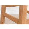 Billy Solid Oak Tall Kitchen Stool with Red Leather Pad - £30 OFF FLASH SALE - 20