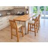 Billy Tall Oak Breakfast Stool with Cream Leather Seat - £30 OFF FLASH SALE - 2 Billy Tall Oak Breakfast Stool with Cream Leather Seat - £30 OFF FLASH SALE - 2