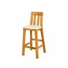 Billy Tall Oak Breakfast Stool with Cream Leather Seat - £30 OFF FLASH SALE - 3 Billy Tall Oak Breakfast Stool with Cream Leather Seat - £30 OFF FLASH SALE - 3