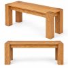 Cambridge 115cm Contemporary Oak Dining Bench - £40 OFF FLASH SALE - 4