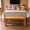 Cambridge 115cm Contemporary Oak Dining Bench - £40 OFF FLASH SALE - 3