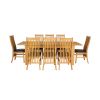 Caravella 230cm Extending Oak Table 8 Lichfield Brown Leather Oak Chair Set - 5 Caravella 230cm Extending Oak Table 8 Lichfield Brown Leather Oak Chair Set - 5