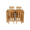 Caravella 170cm Extending Oak Table 4 Churchill Timber Seat Oak Chair Set - 4 Caravella 170cm Extending Oak Table 4 Churchill Timber Seat Oak Chair Set - 4